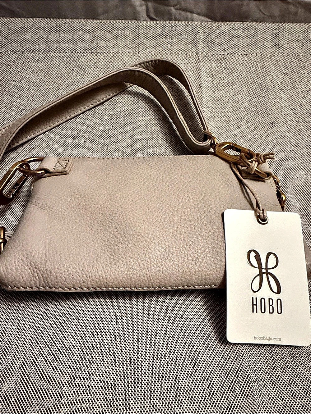 HOBO Leather Crossbody Bag in Brown